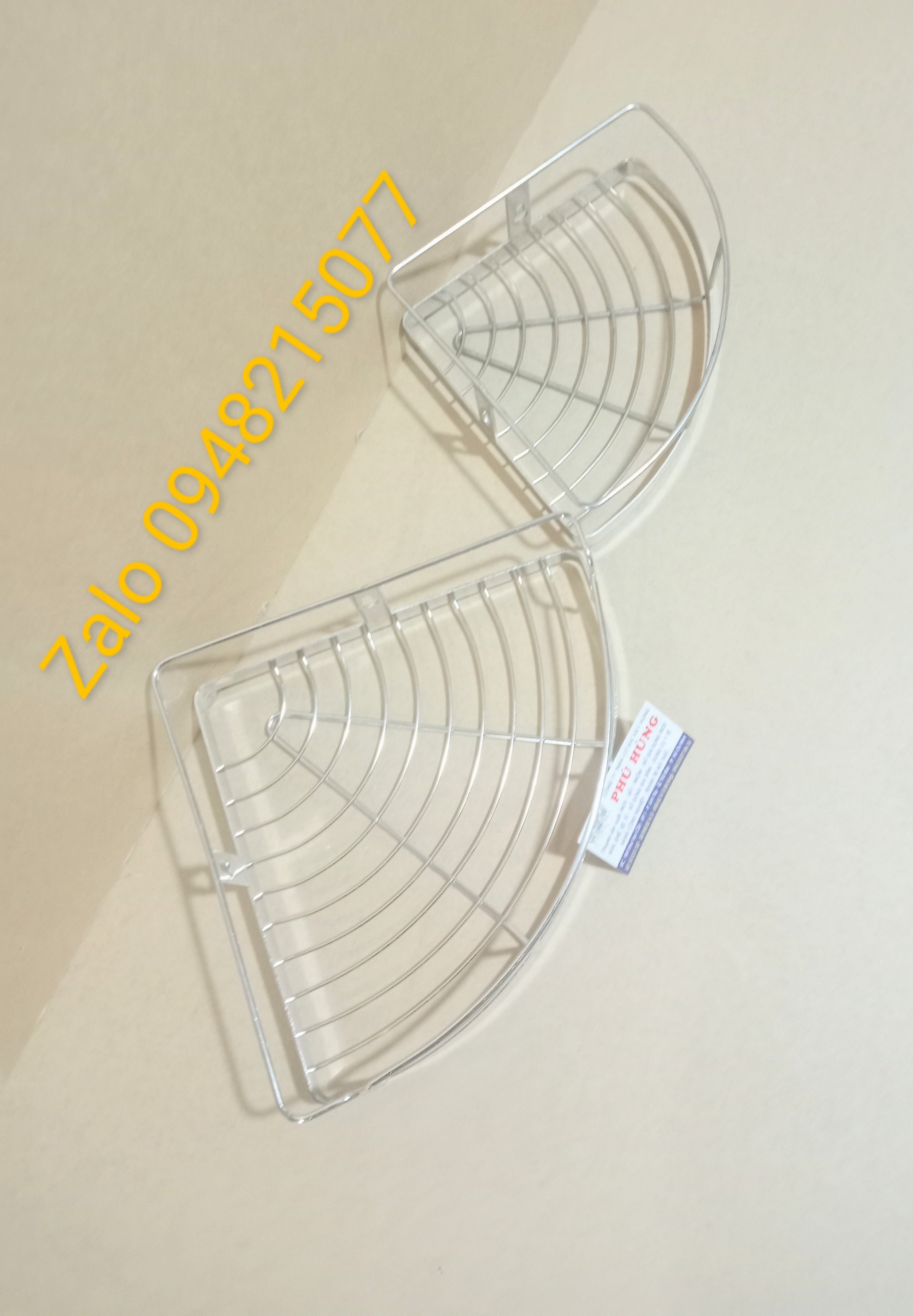 KỆ GÓC INOX 304 1 TẦNG  20 X 20