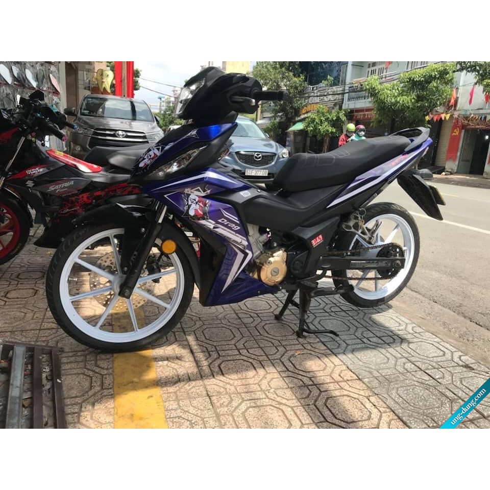 Tem rời Winner V1 King Drang Xanh Trắng (X)|Mẫu mã đa dạng|Chi tiết sắc nét|Nhận làm Tem rời theo Yêu Cầu