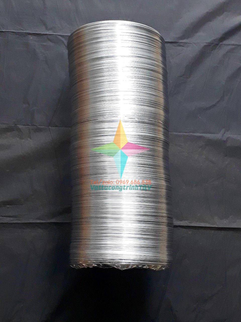 Tgv Heat-Resistant Silver Air Duct Diameter 125 mm X 8m