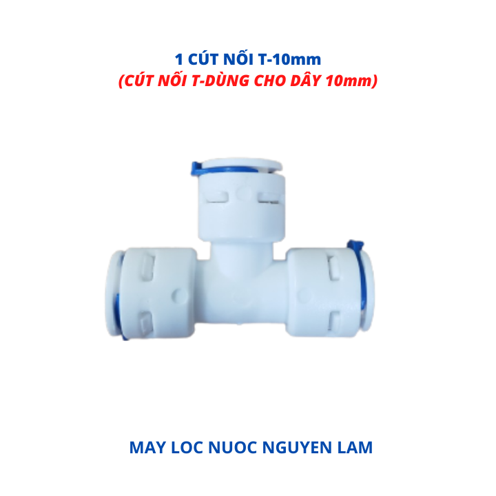 (HCM) Cút Nối T 10mm - Kết Nối Dây 10mm