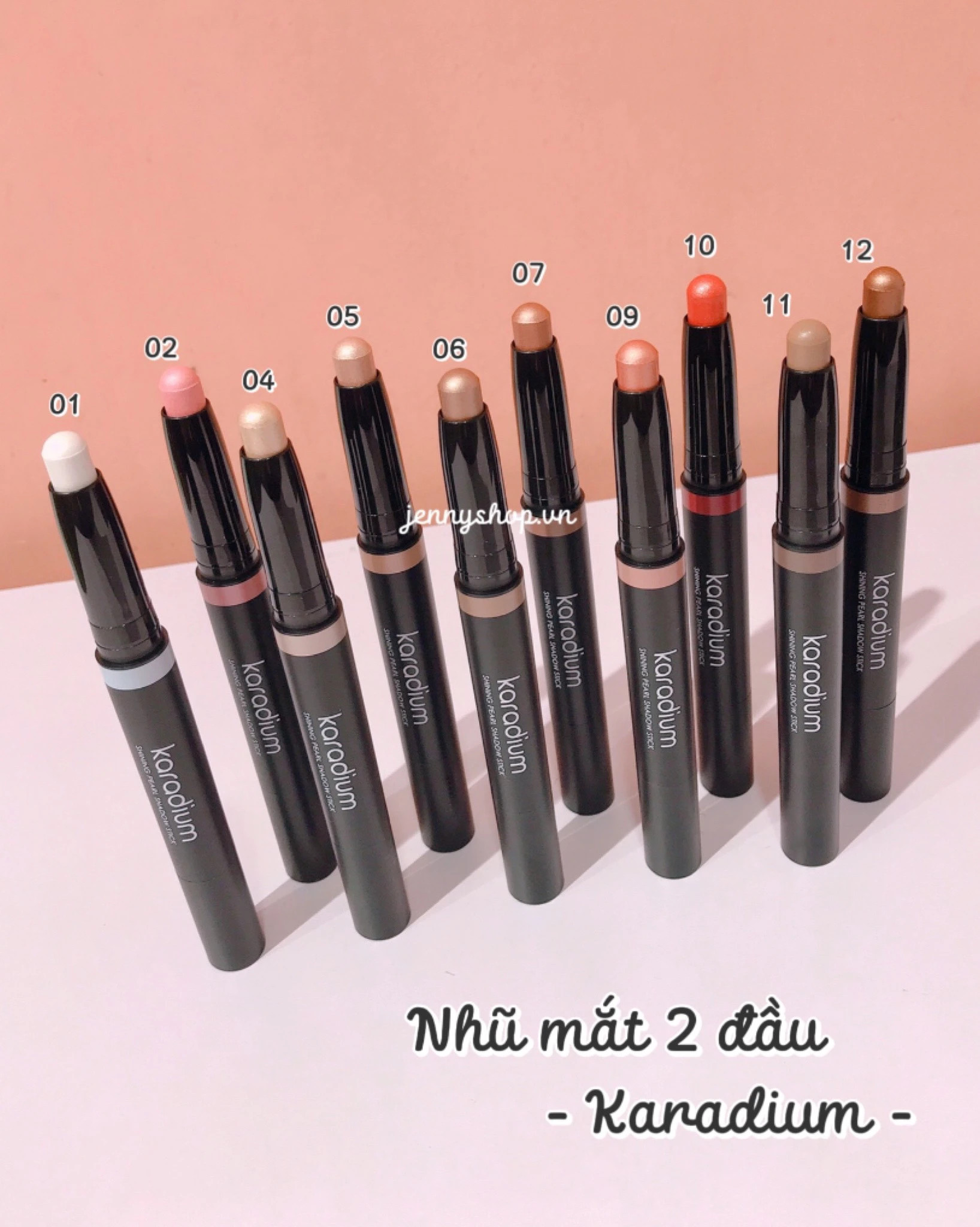Phấn Mắt Nhũ Karadium Shining Pearl Shadow Stick 2 Đầu ( MÃ 85 )