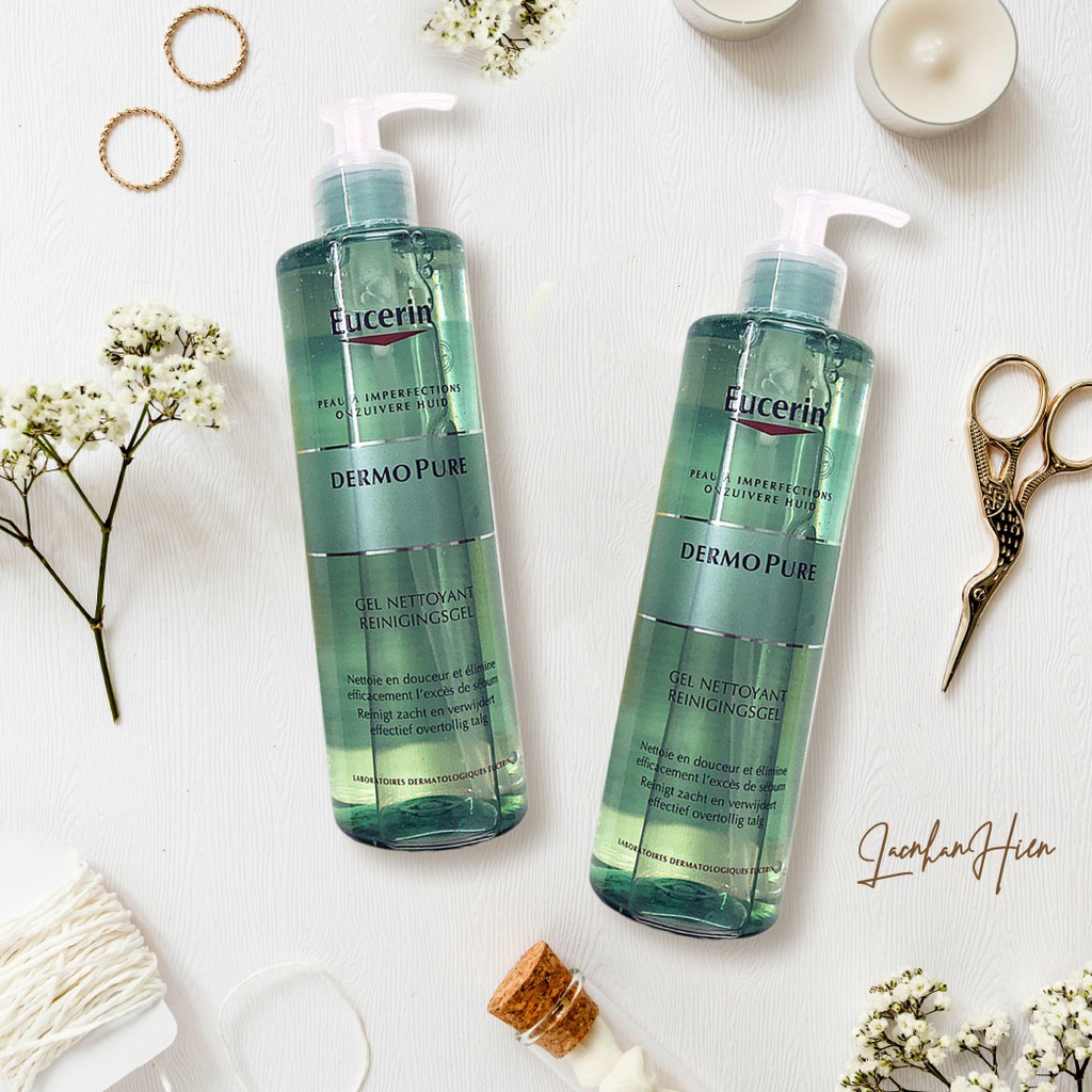 Sữa Rửa Mặt Eucerin Dermo Pure Gel Nettoyant 400ml