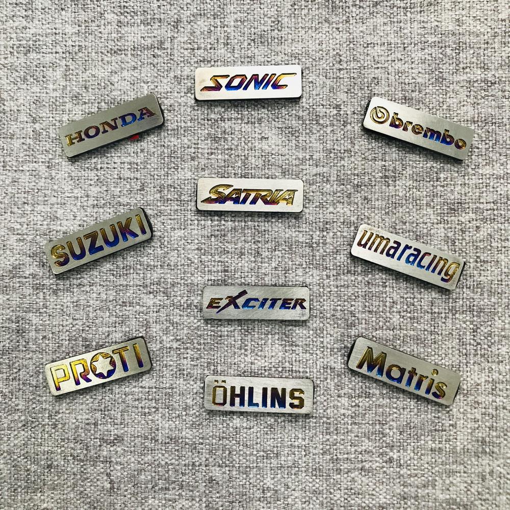 TEM dán xe máy, tem TITAN dán xe máy chữ UMARACING mini siêu dễ thương