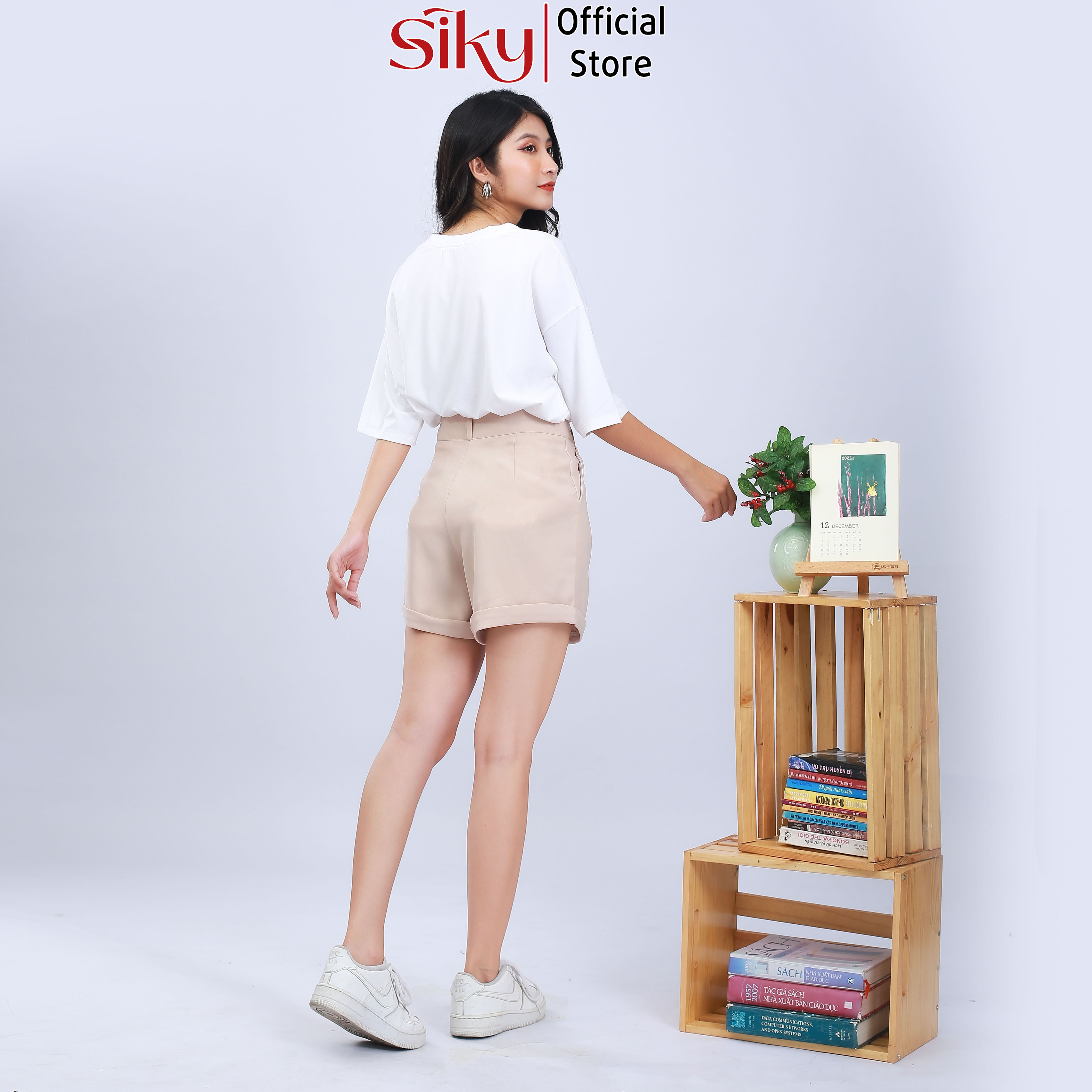 Quần Short Nữ Gập Gấu - SIKY - QS02
