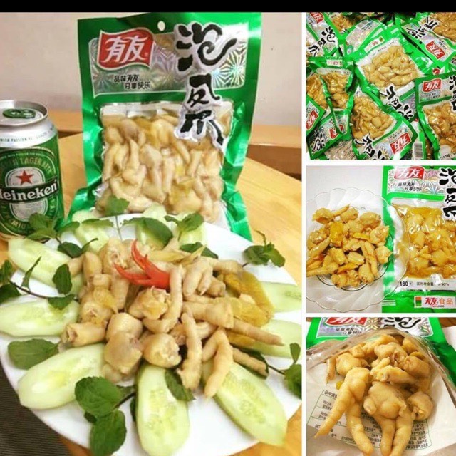 Chân gà YuYu hương vị muối ớt xanh siêu ngon 100gr !!!