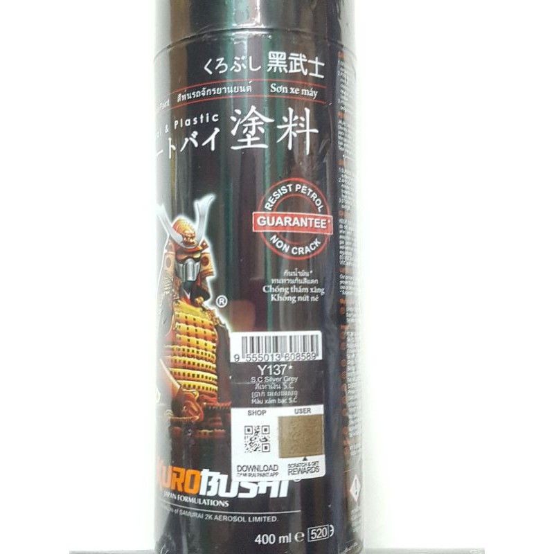 SƠN NHẬT XÁM. BẠC Y137* 400ML...
