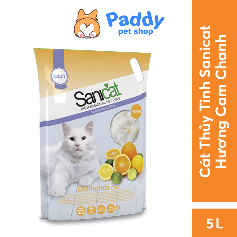 [5L] Cát Thủy Tinh Vệ Sinh Cho Mèo Sanicat
