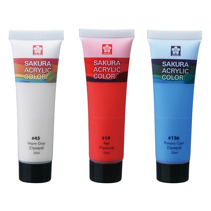 Acrylic Sakura tuýp lẻ 20ml, vẽ lên mọi chất liệu-Dụng cụ vẽ Tâm Tâm