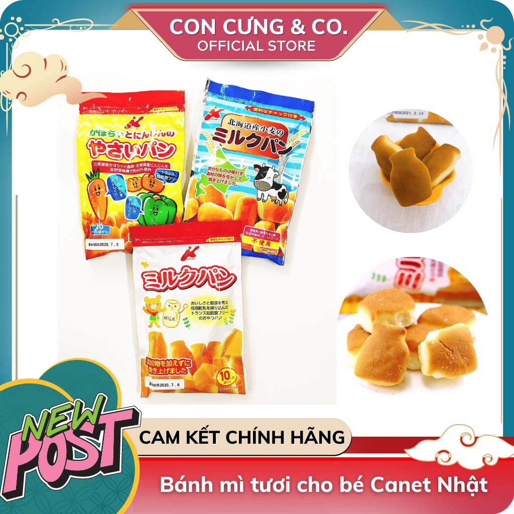 Bánh mì tươi cho bé Canet - Nhật Bản