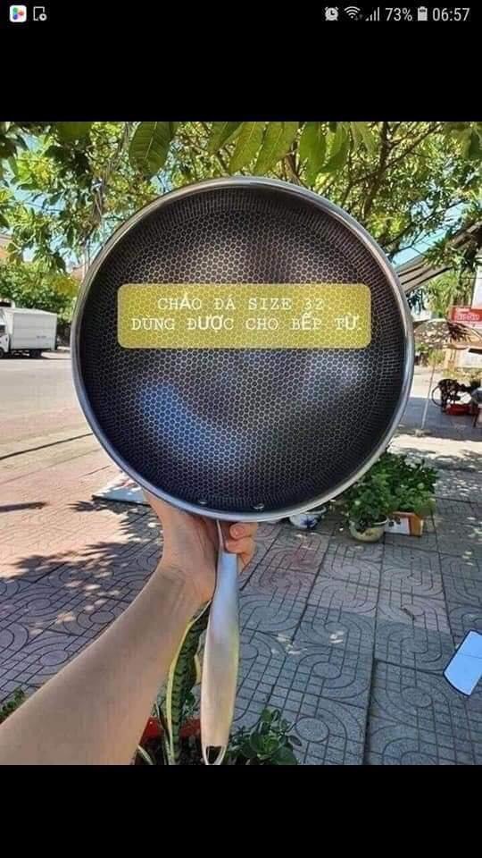 Chảo Chống Dính Sâu Lòng 32cm vân tổ ong