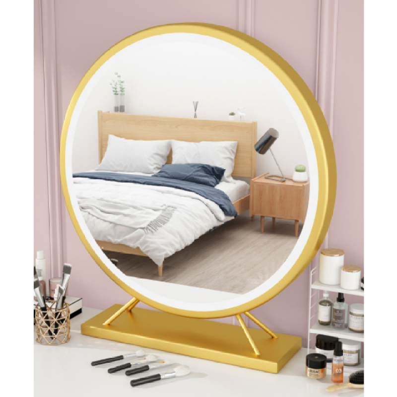 Gương di động , Gương trang điểm để bàn cao cấp gương soi di động tiện lợi phong cách châu Âu – Tặng móc đeo chìa khóa Canashop