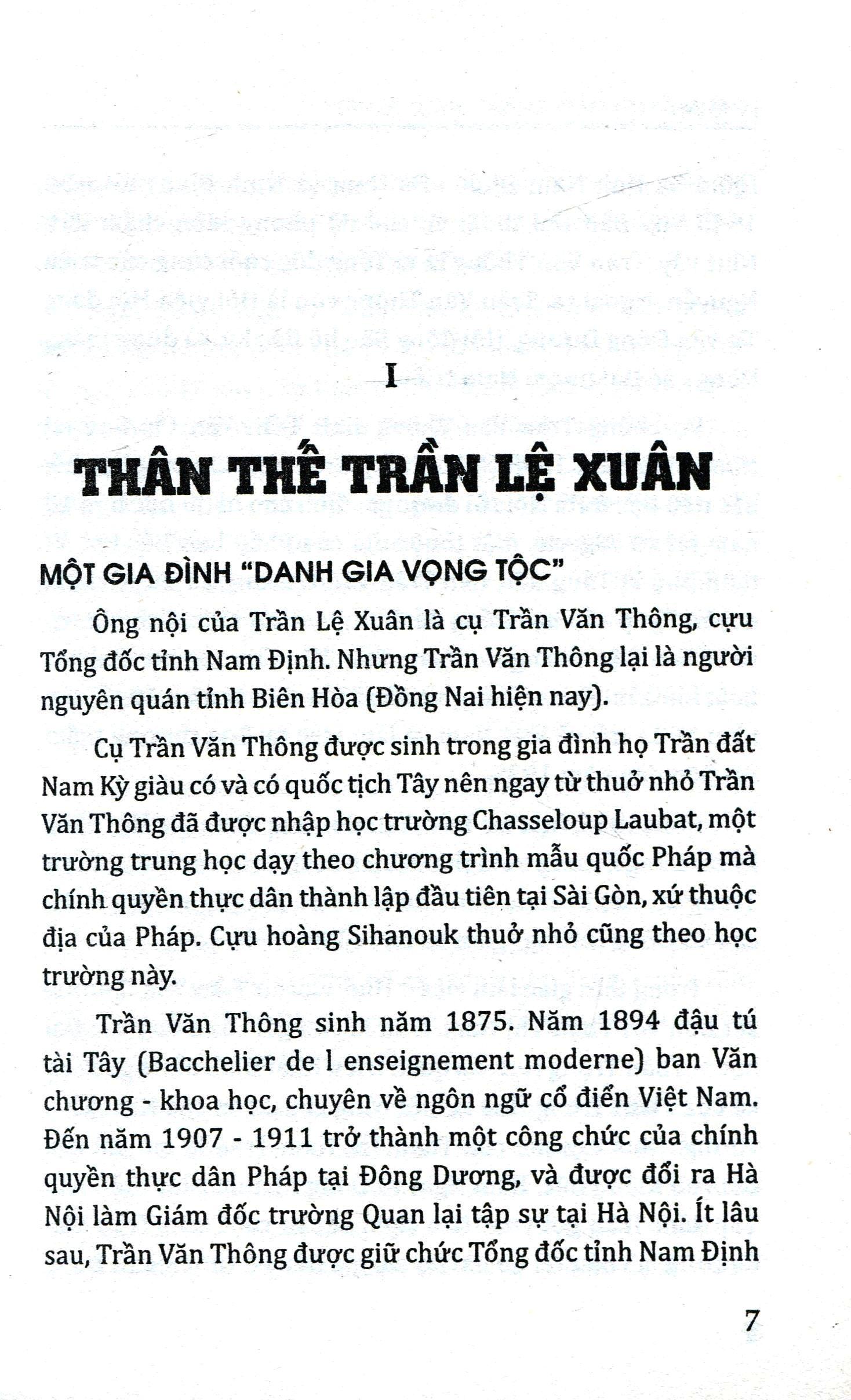 Trần Lệ Xuân - Thăng Trầm Quyền - Tình - Lý Nhân