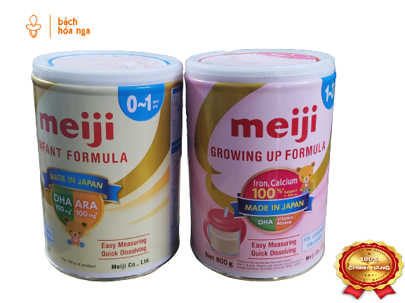 Sữa bột Meiji nhập khẩu số 0/1 Lon 800g Date mới