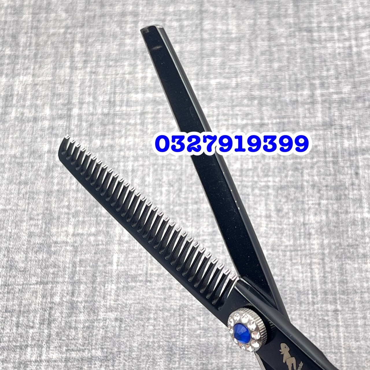 Freelander Kéo Cắt Tóc Nhật 6.0 Inch Fld Rồng Đen Thép S440C Độ Cứng Trên 62HRC Kèm Bao Da Chất Lượng Cao