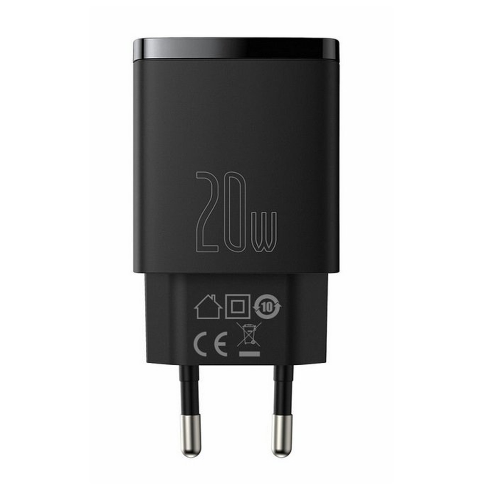 Củ sạc nhanh 20w Baseus Compact Quick Charger  USB + Type C , 20W PD/QC 3.0