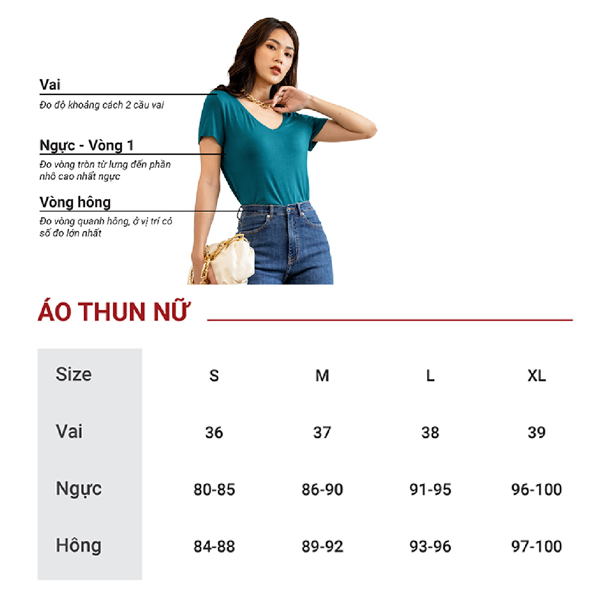 ÁO THUN CỔ TIM MÀU ĐEN