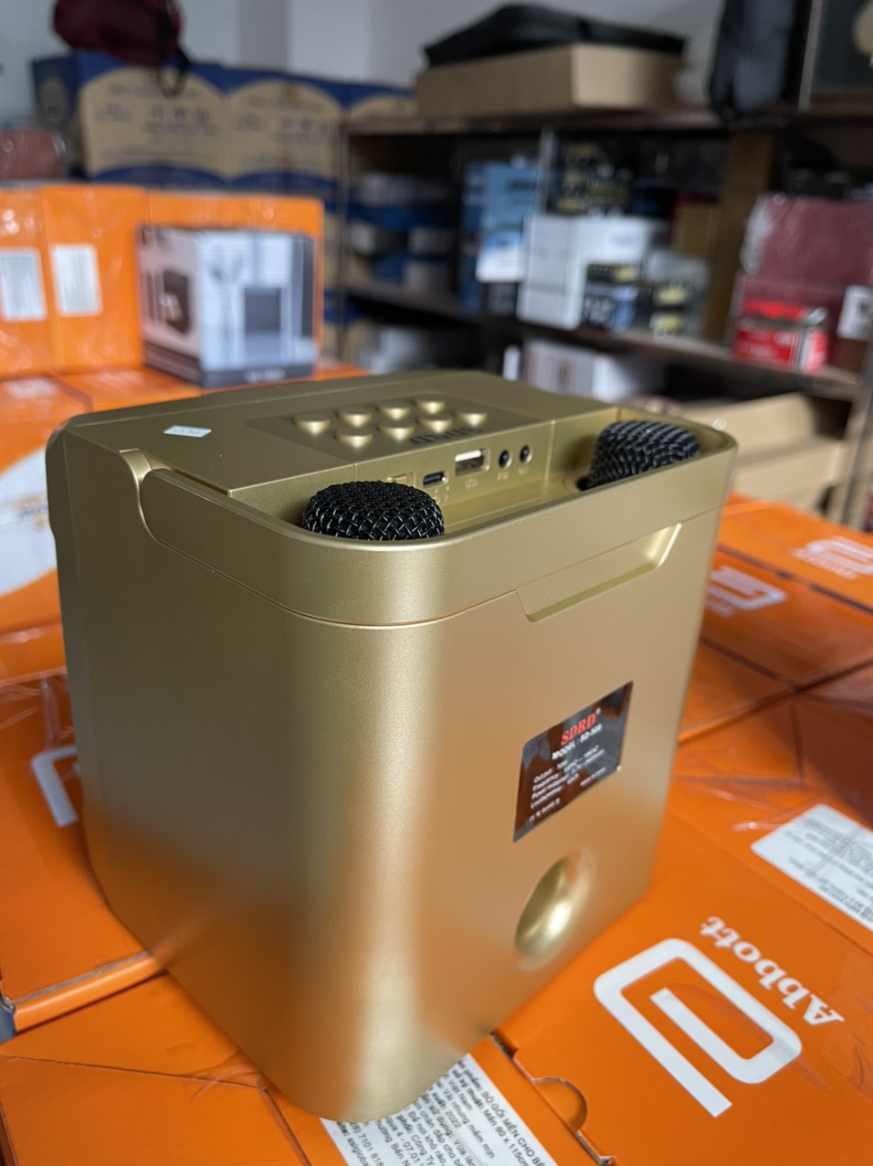 Loa karaoke mini Bluetooth SD508, KÈM 2 MICRO