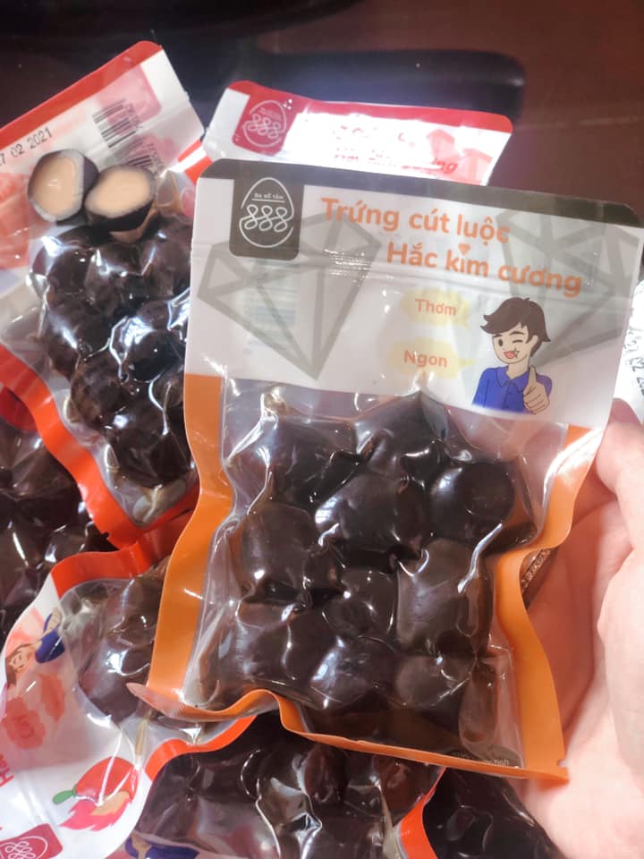 [HCM]Trứng cút ăn liền Hắc Kim Cương vị Thơm