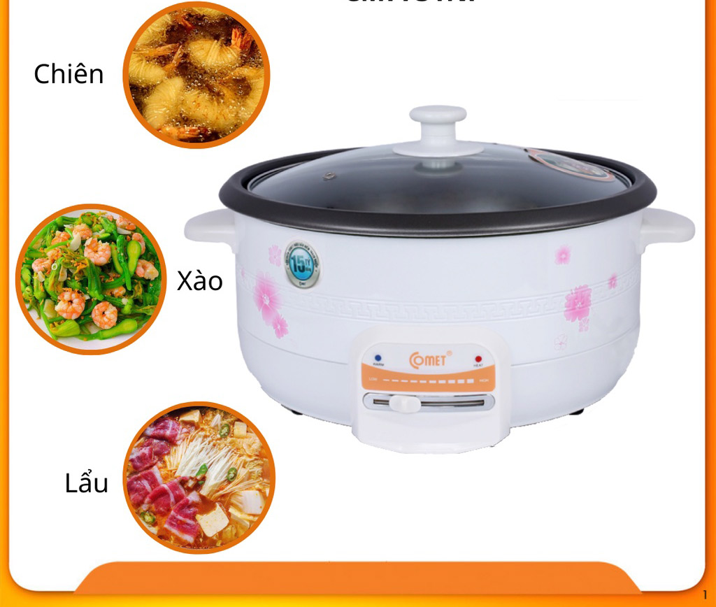 Nồi lẩu điện 3.5 lít đa chức năng Comet CM7731