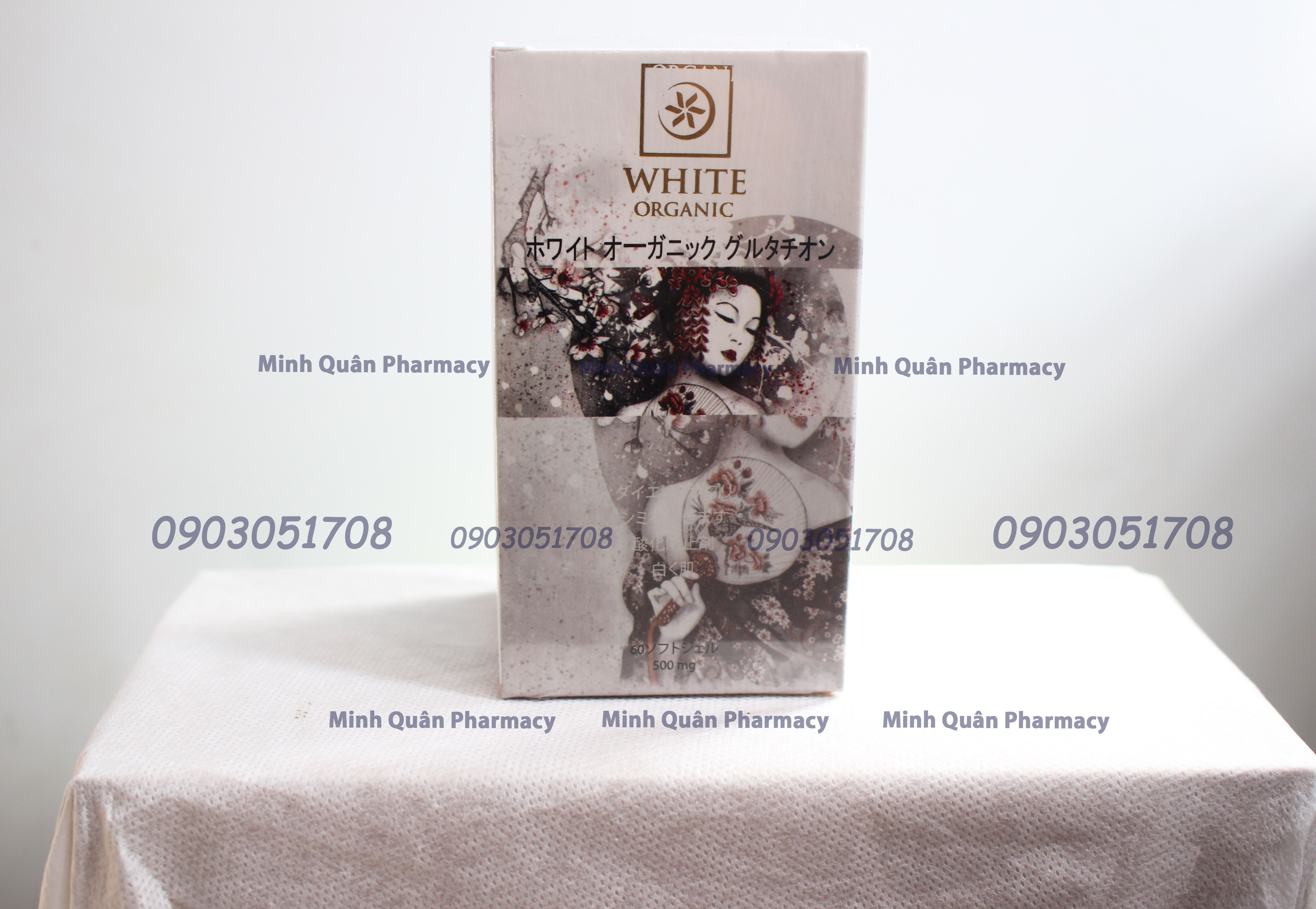VIÊN TRẮNG DA HẾT NÁM WHITE ORGANIC GLUTATHIONE NHẬT