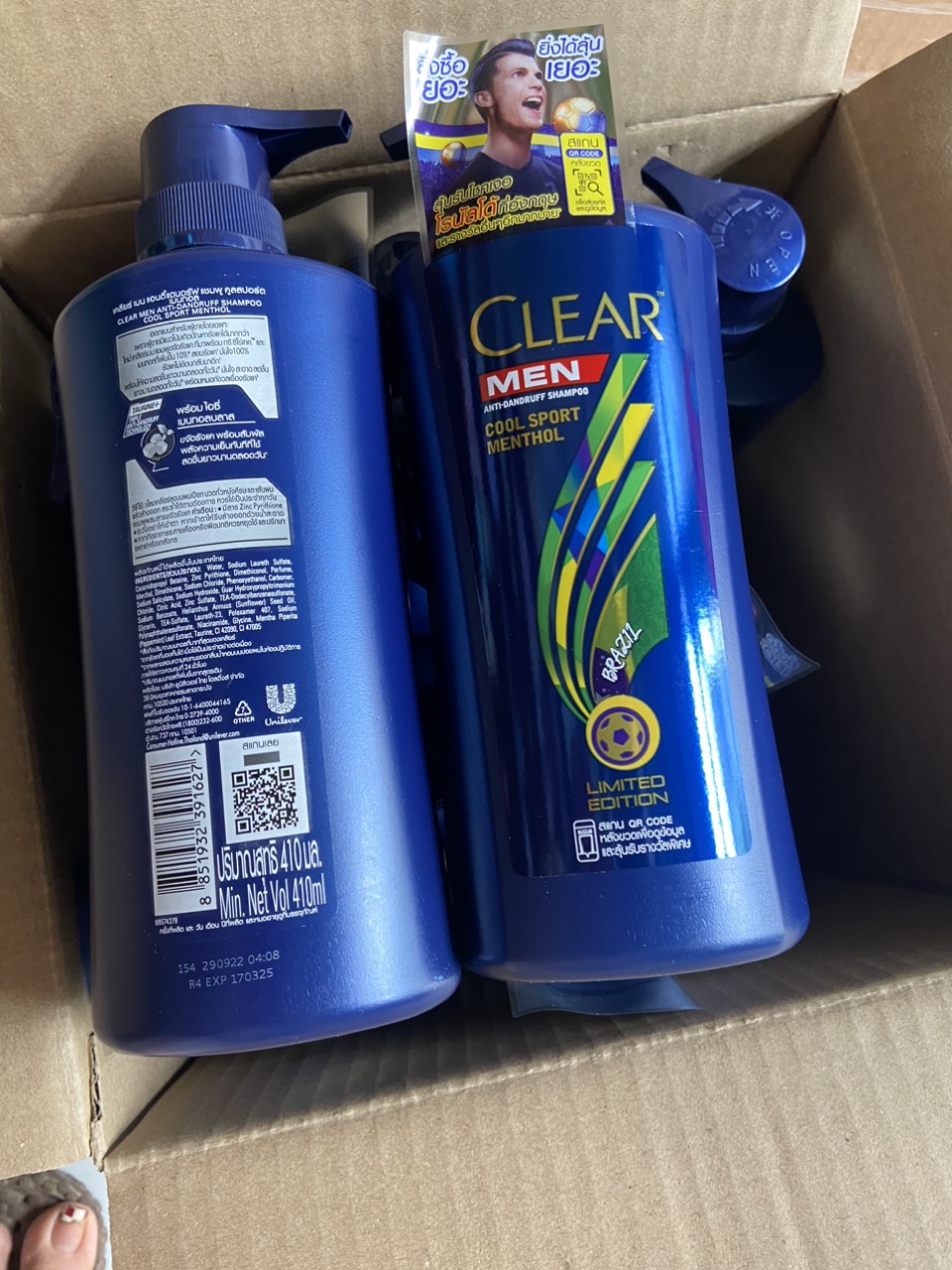 [HCM]Dầu Gội Clear Men bạc hà Thái Lan 410ml
