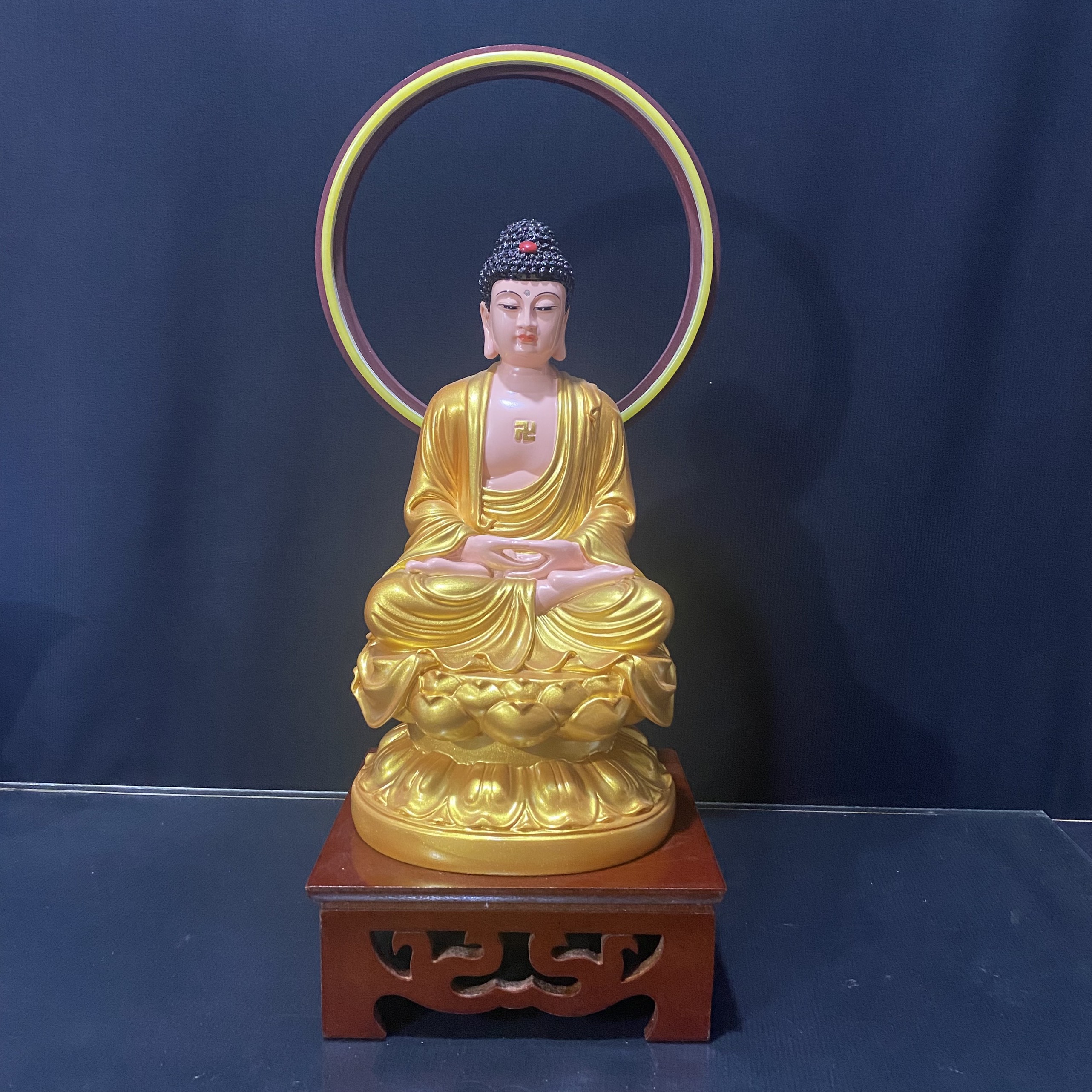 [HCM]COMBO TƯỢNG PHẬT 30CM + HÀO QUANG NEON + ĐÔN