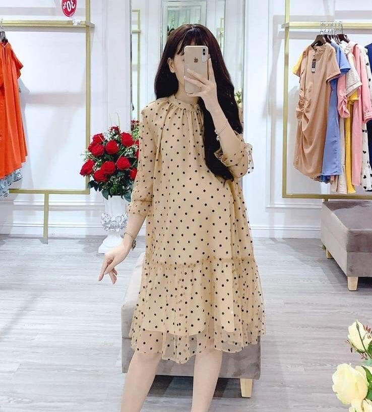 VÁY  BẦU XINH CHẤT MÁT