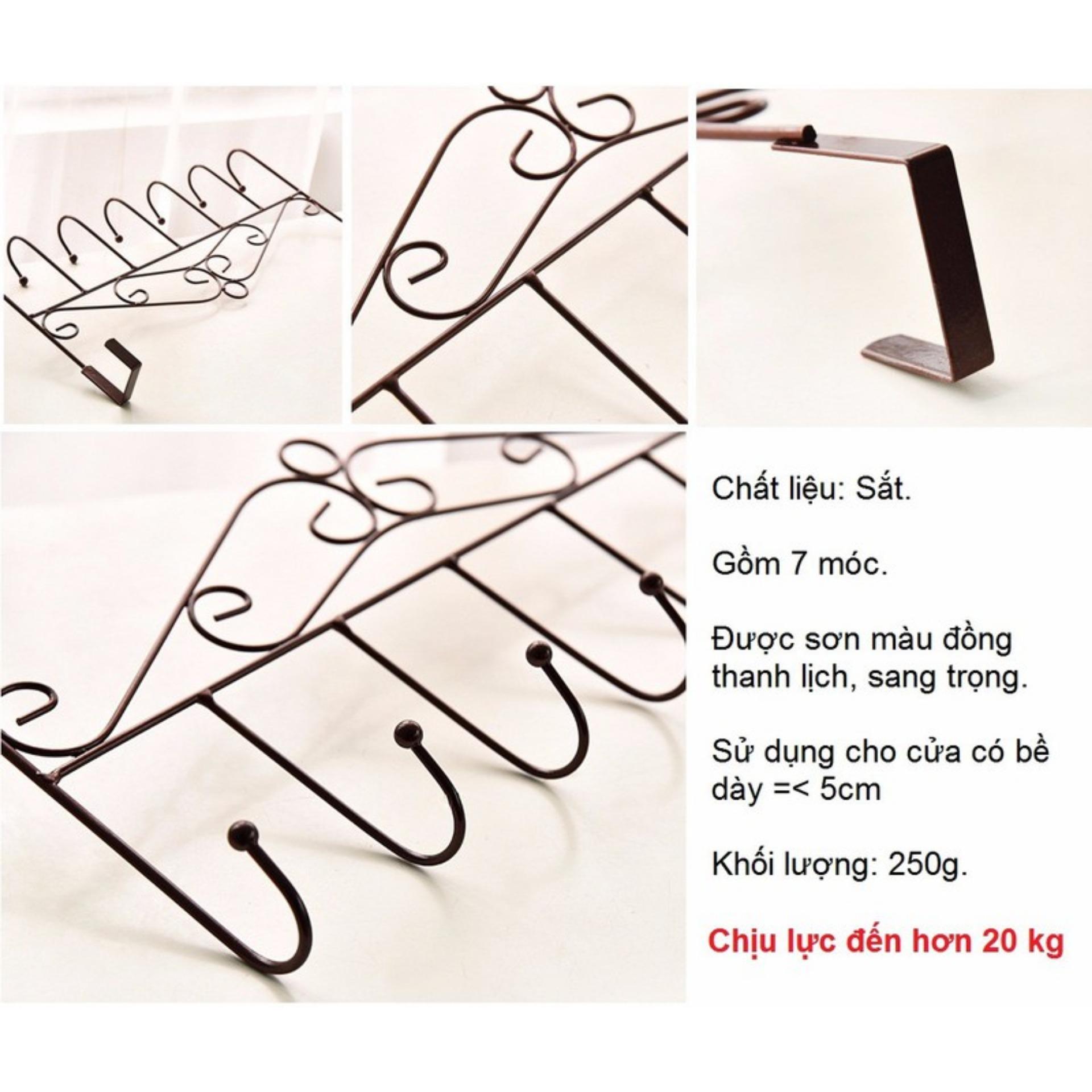 Bộ 2 móc treo đồ sau cửa tiện dụng