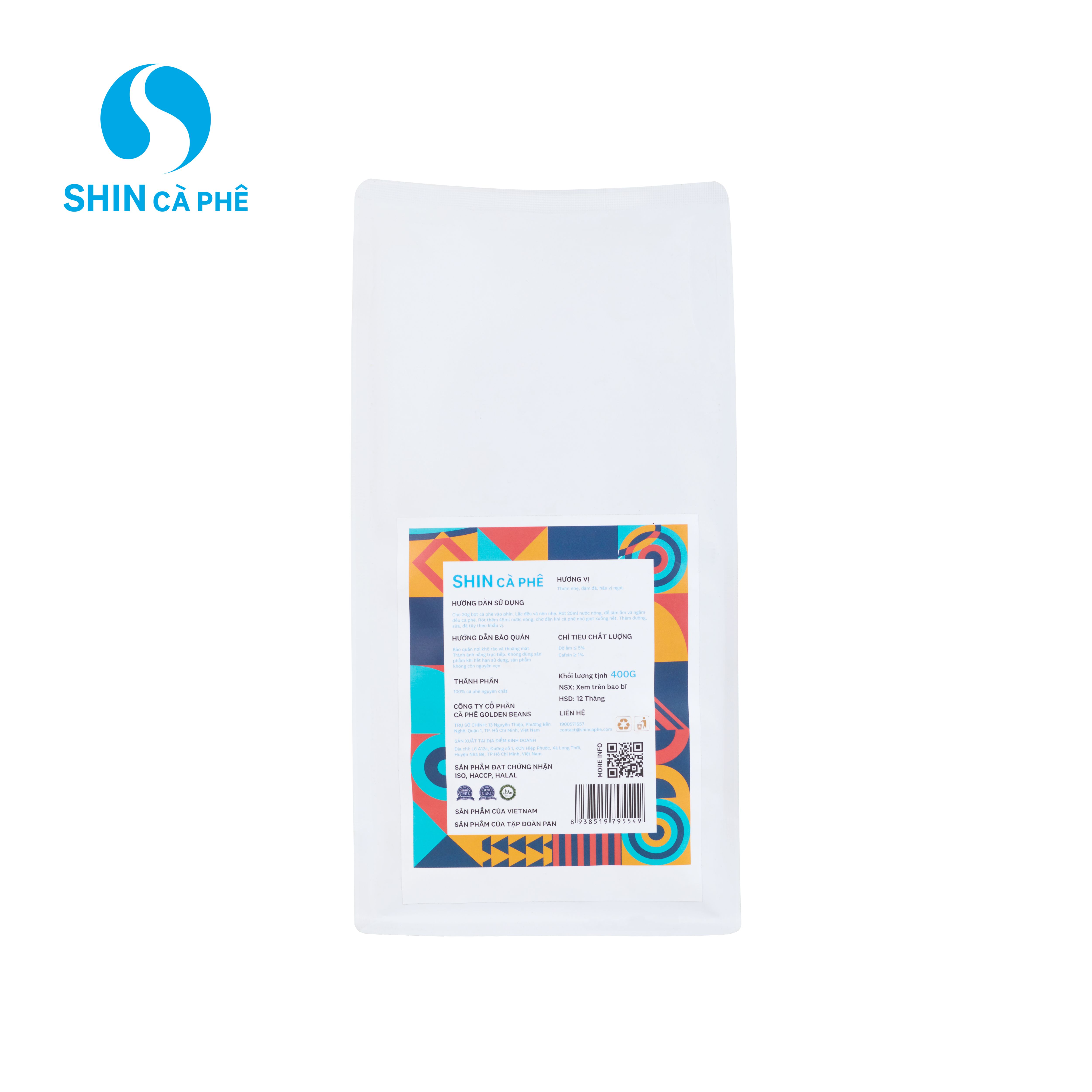 Cà phê Phin đậm đà - SHIN Cà Phê - Cà phê pha phin - Gói 400g