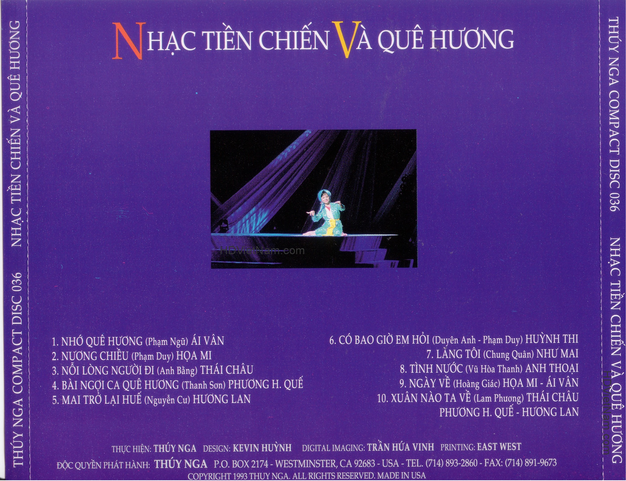 Bộ 6 Đĩa CD nhạc trung tâm thúy nga 6 (phôi đĩa nhật)