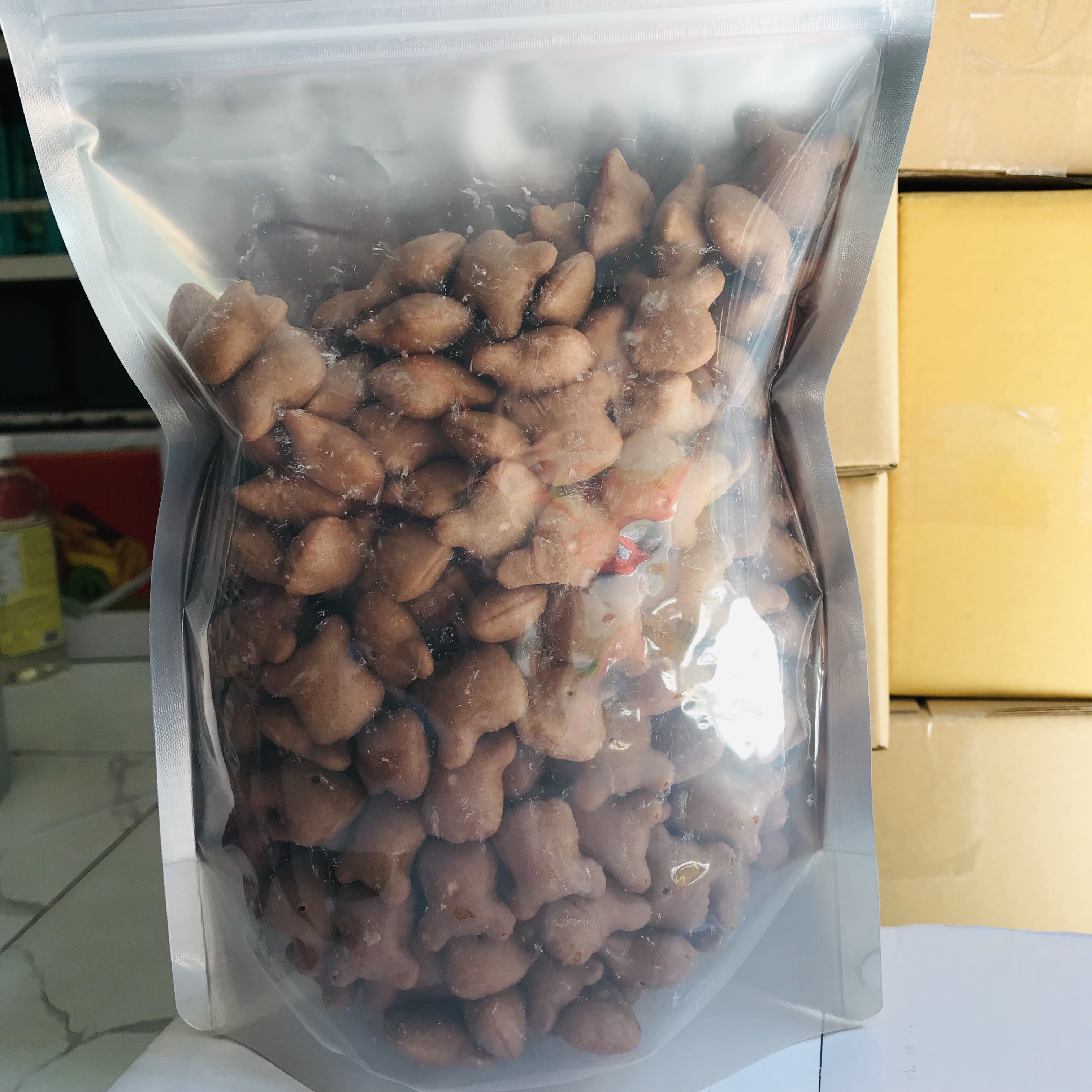 Bánh gấu cafe nhân kem 500gr