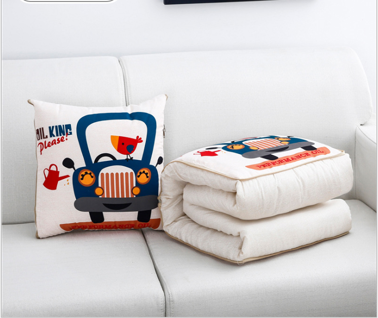 Gối Chăn 2 trong 1 in hình thú