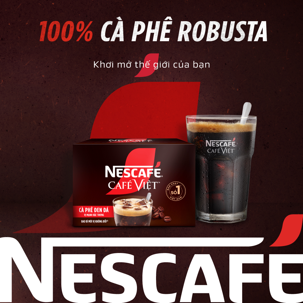 [Nationwide Freeship] Nescafé Café Vietnamese Instant Black Coffee Box (16g X 15 Packs)