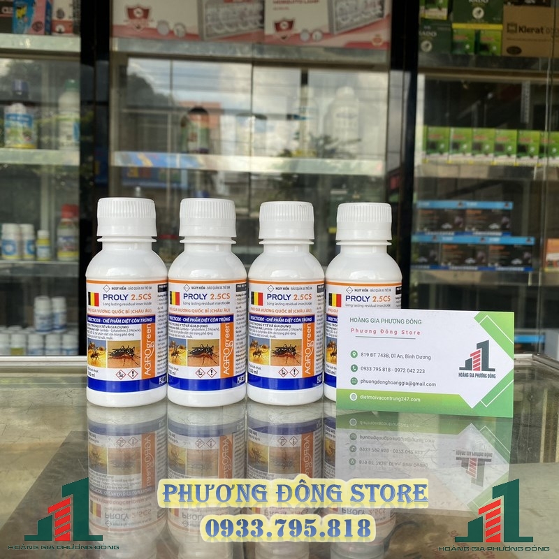 Thuốc diệt ruồi muỗi và côn trùng PROLY 2.5CS - 100ML