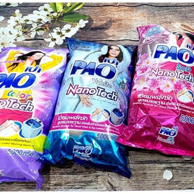 [HCM]Bột giặt Pao 5kg Thái Lan (Màu Xanh)