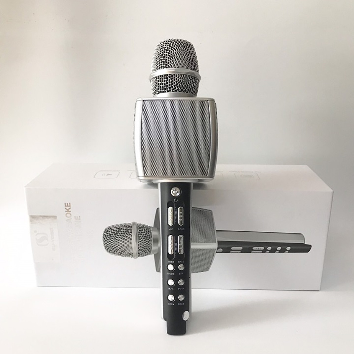 [ Sieu Hót ]Micro karaoke bluetooth YS92 JVJ Không dây kèm loa 3 in 1 - hỗ trợ trợ thu âm, live stream giống như một sound card âm thanh loa lớn, bắt và nâng giọng tốt Bảo Hành 12 Tháng