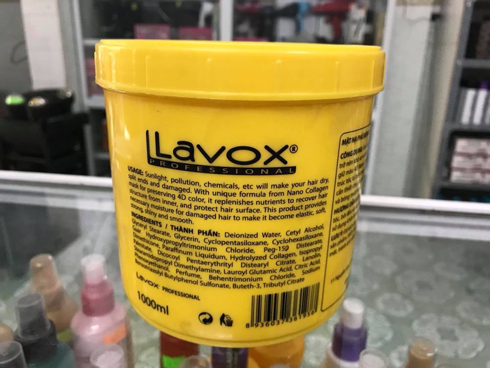 [HCM]HẤP DẦU DƯỠNG TÓC NHUỘM LAVOX 1000ml