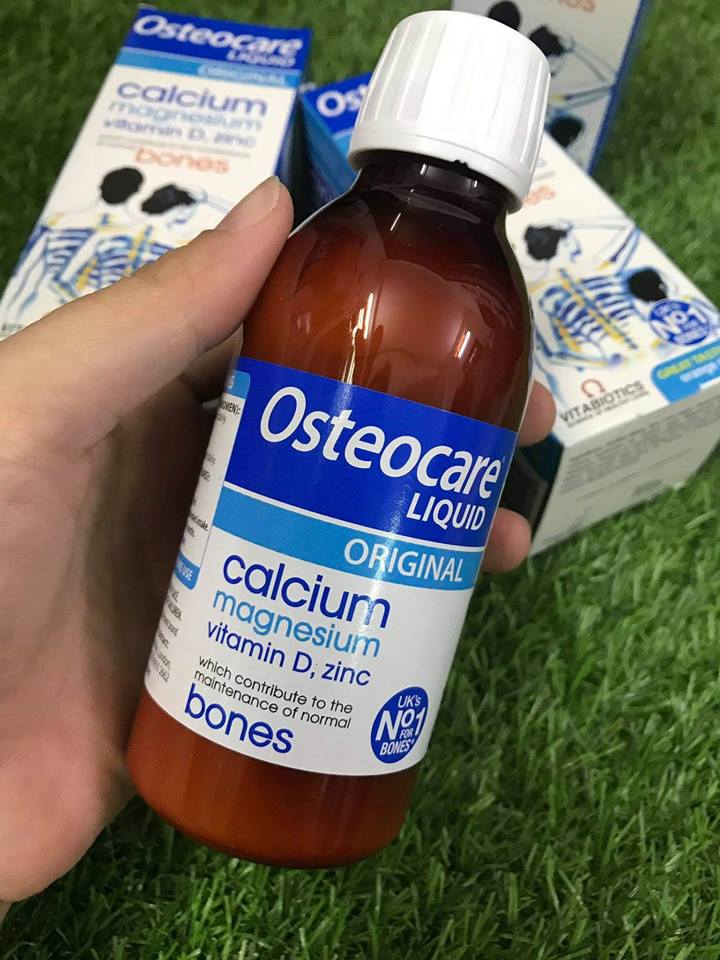 Canxi Nước Osteocare UK 200ML - Canxi Hữu Cơ Cho Bé Từ 3 Tuổi Người Lớn Chứa Kẽm, Magie, Vitamin D, ZinC Giúp Tăng Cường Sức Đề Kháng
