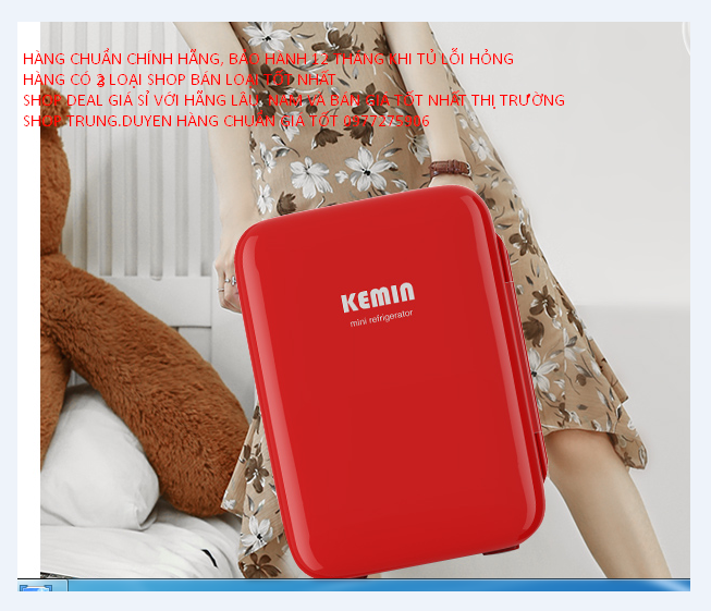 Tủ lạnh mini kemin 10l