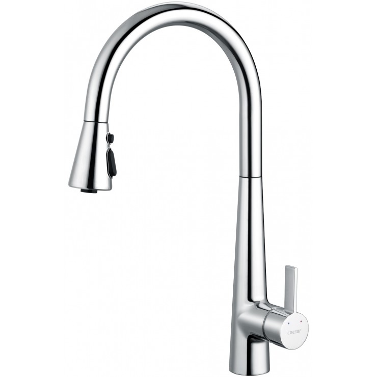 Vòi rửa chén caesar k905c rút dây nóng lạnh