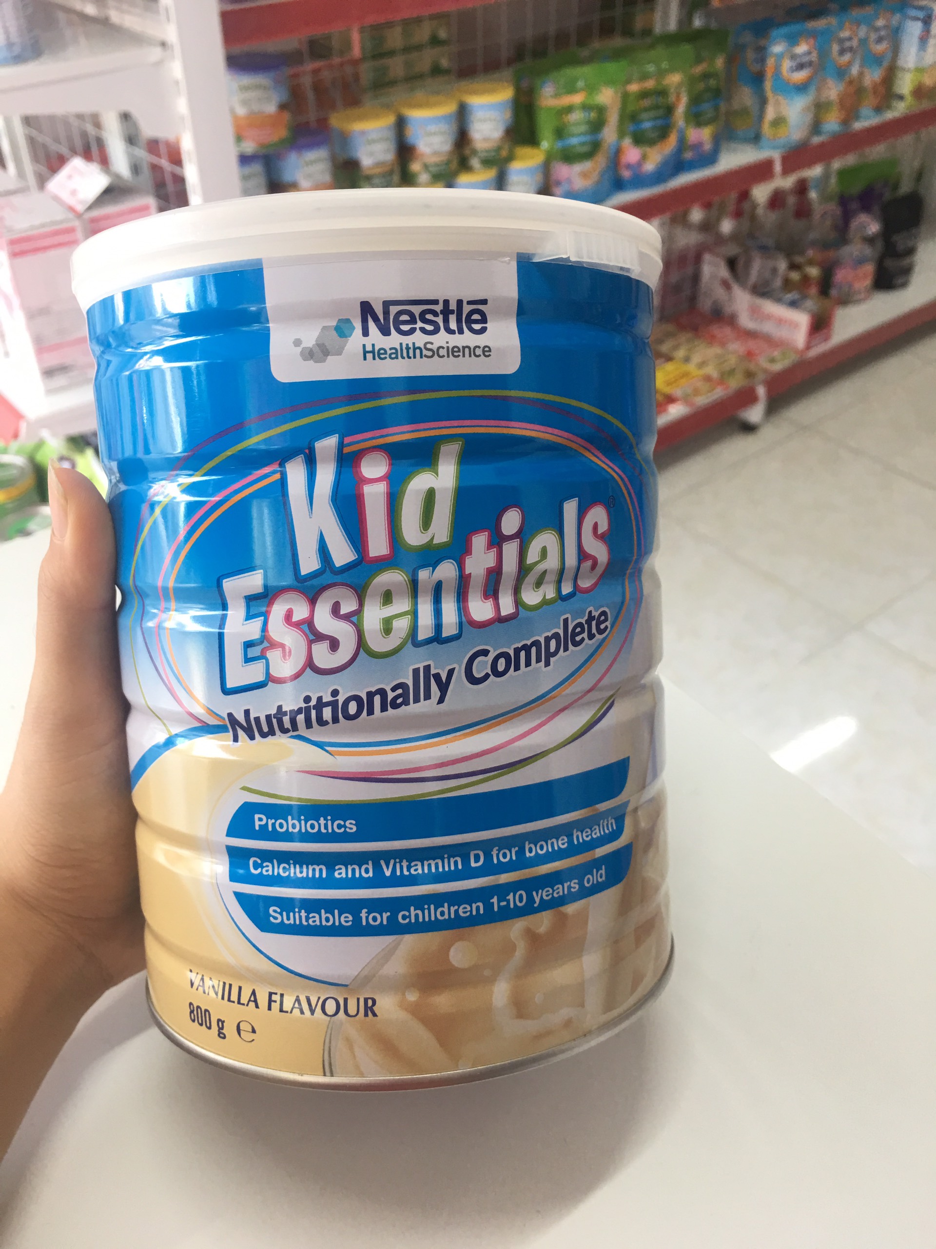 Sữa Kid Essentials Úc 800g Hương vani (1-10 tuổi)