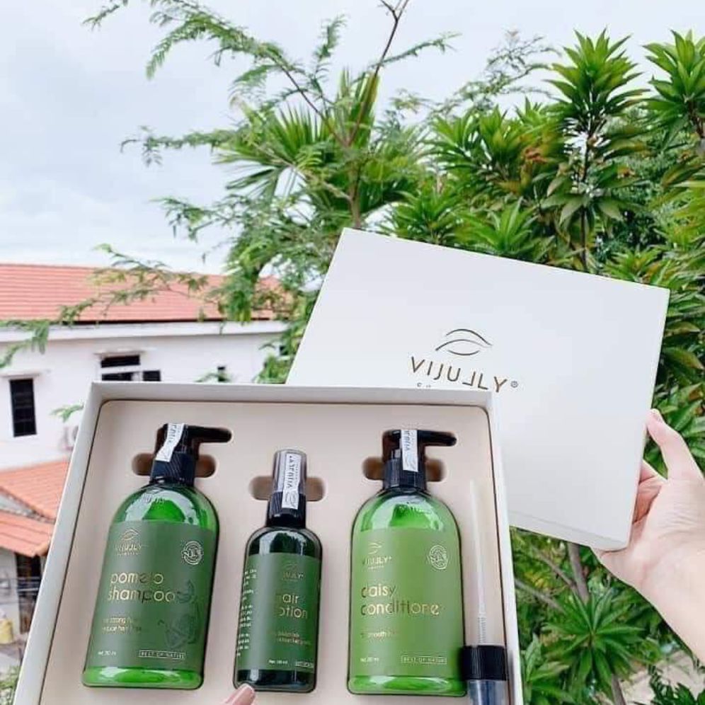 combo dầu gội bưởi vijully mẩu mới