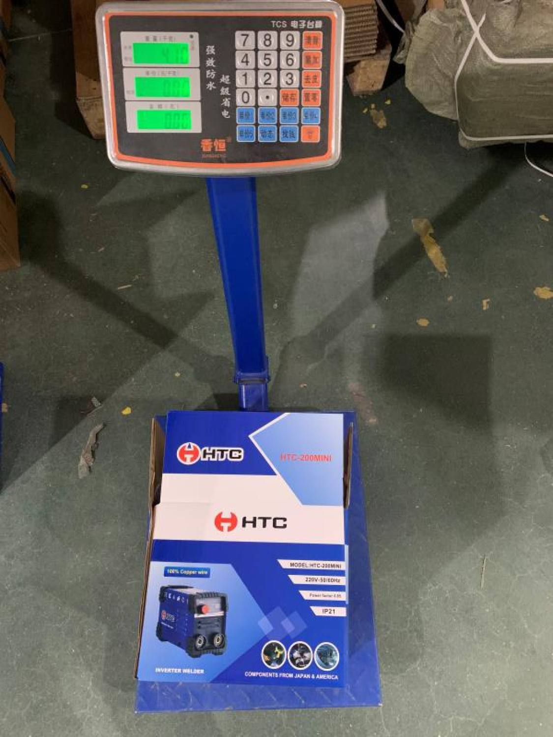 Máy hàn điện tử 200A mini,INVERTER IGBT HTC200 Mini