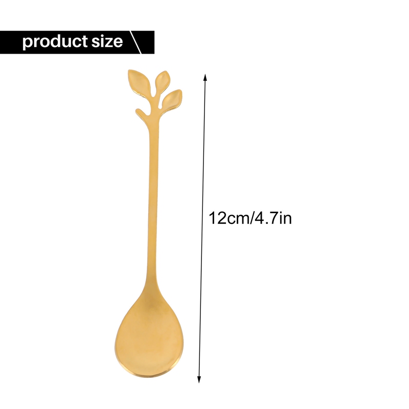 Dessert Spoon and Fork Set Cake Fork Coffee Spoon Creative Fruit Fork Stainless Steel