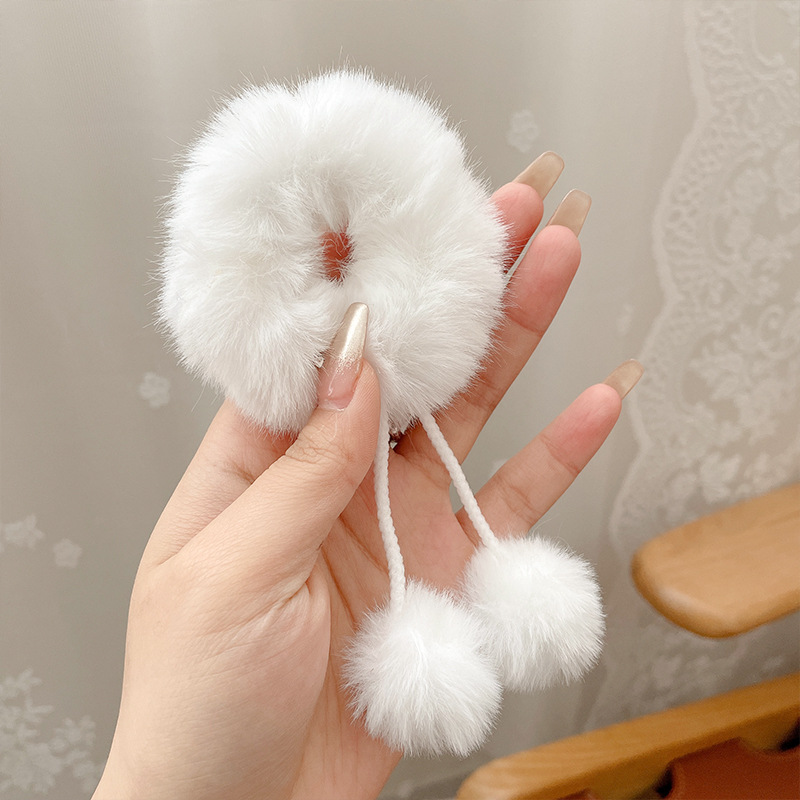 Dây buộc tóc cục bông - UniLabel