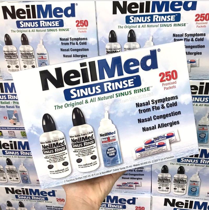 BỘ NƯỚC MUỐI SINH LÝ NEILMED 250 GÓI