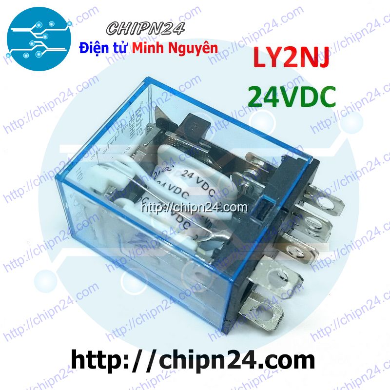 Relay kiếng 8 chân 10a 24vdc