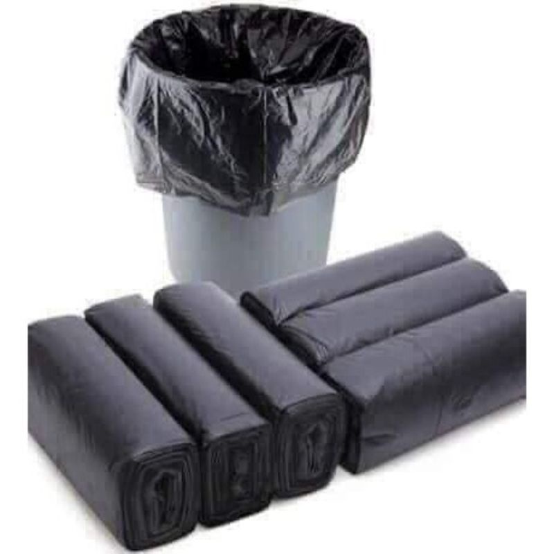 Sét 3 cuộn túi đen đựng rác tự phân hủy