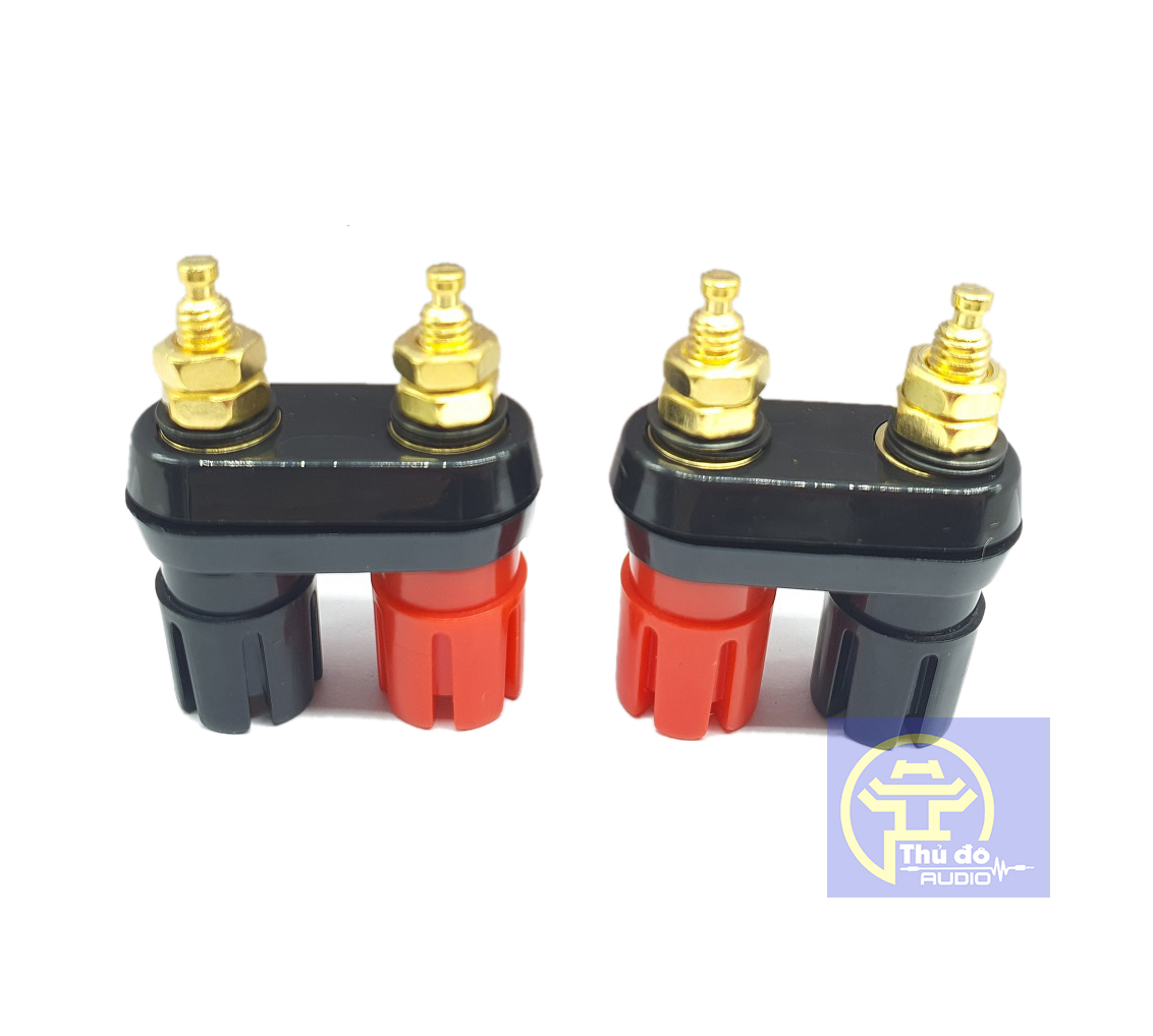 01 cái Cọc loa đôi jack bắp chuối - Loại tốt ( đơn giá 1 cái)