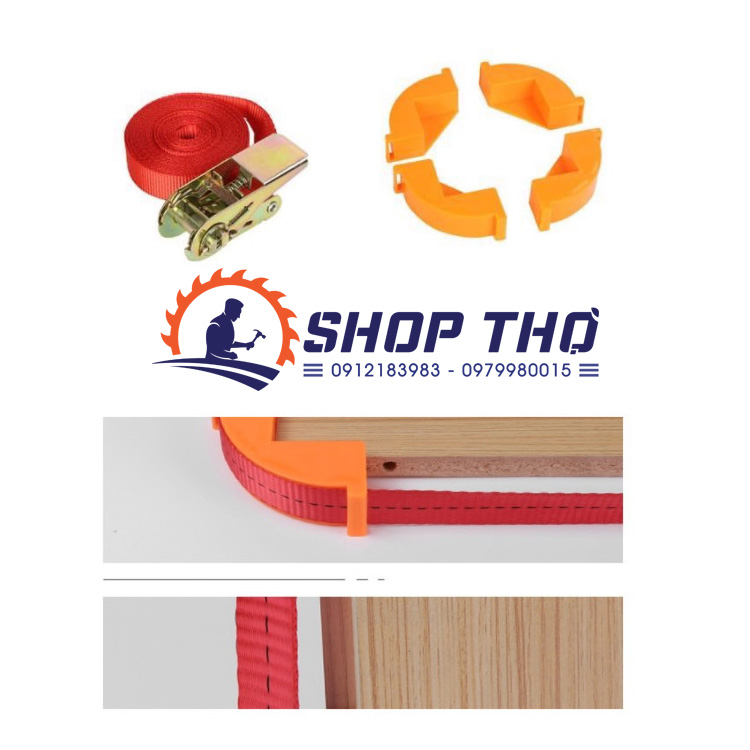 Kẹp dây vuông góc kiểu tăng đơ ke nhựa và ke sắt